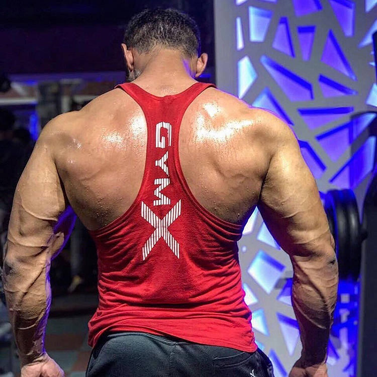 New Muscle Brother Exercise Vest Men's Training Vest Running Basketball Training Stretch Slim Fit Fitness Vest UnbT