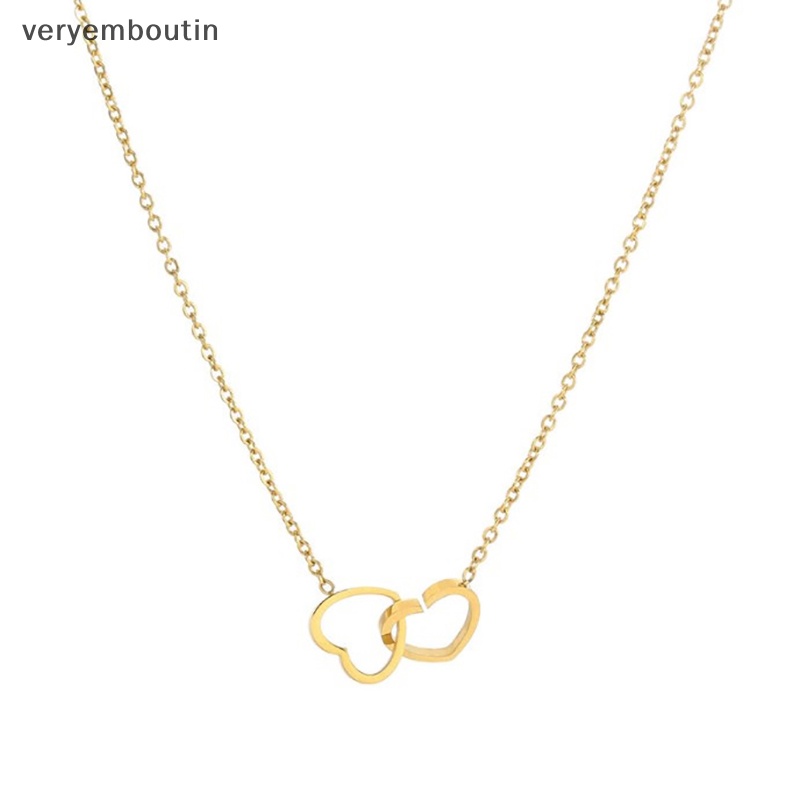 Vòng cổ Choker Bằng Thép Titan Không Gỉ Mặt Hình Trái Tim Thời Trang Cho Nữ