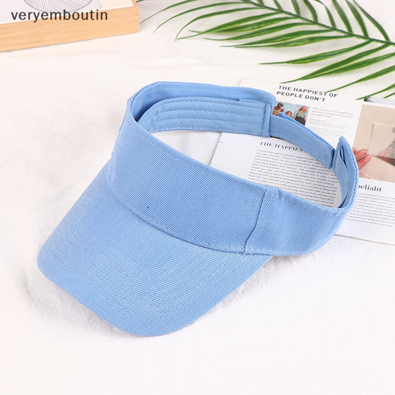 1 Mũ Lưỡi Trai Hở Chóp Thoáng Khí Chống Tia UV Màu Trơn Thời Trang Mùa Hè