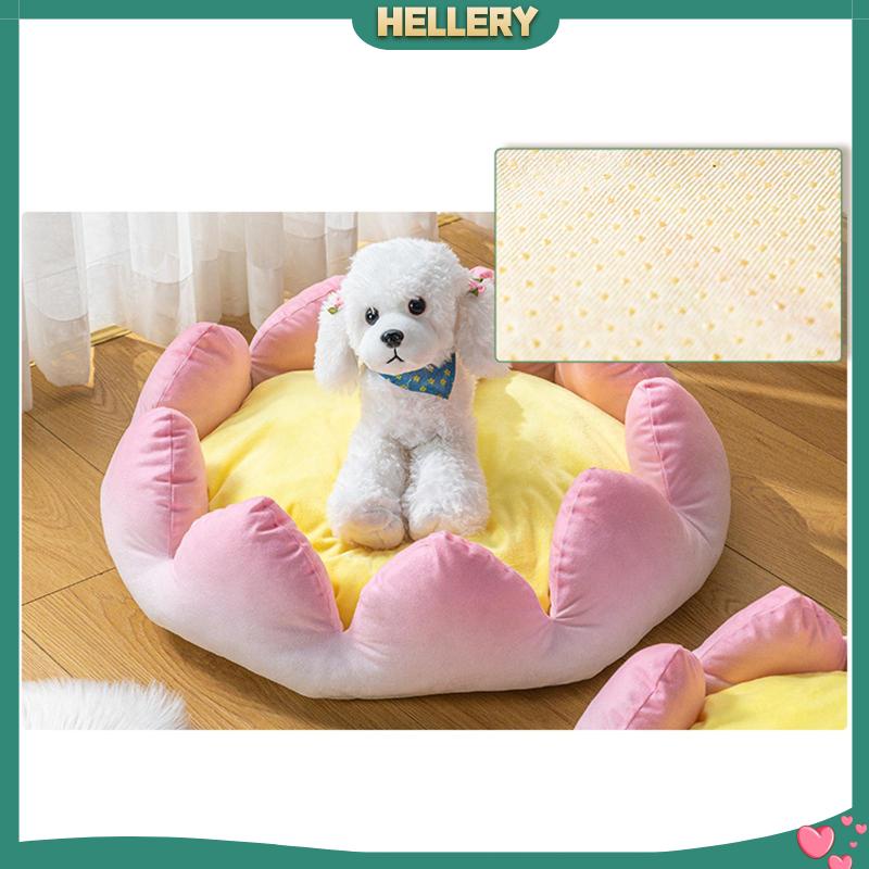 Giường Ngủ Hình Hoa Sen Chống Trượt Thoải Mái Giữ Ấm Mùa Hè Cho Thú Cưng