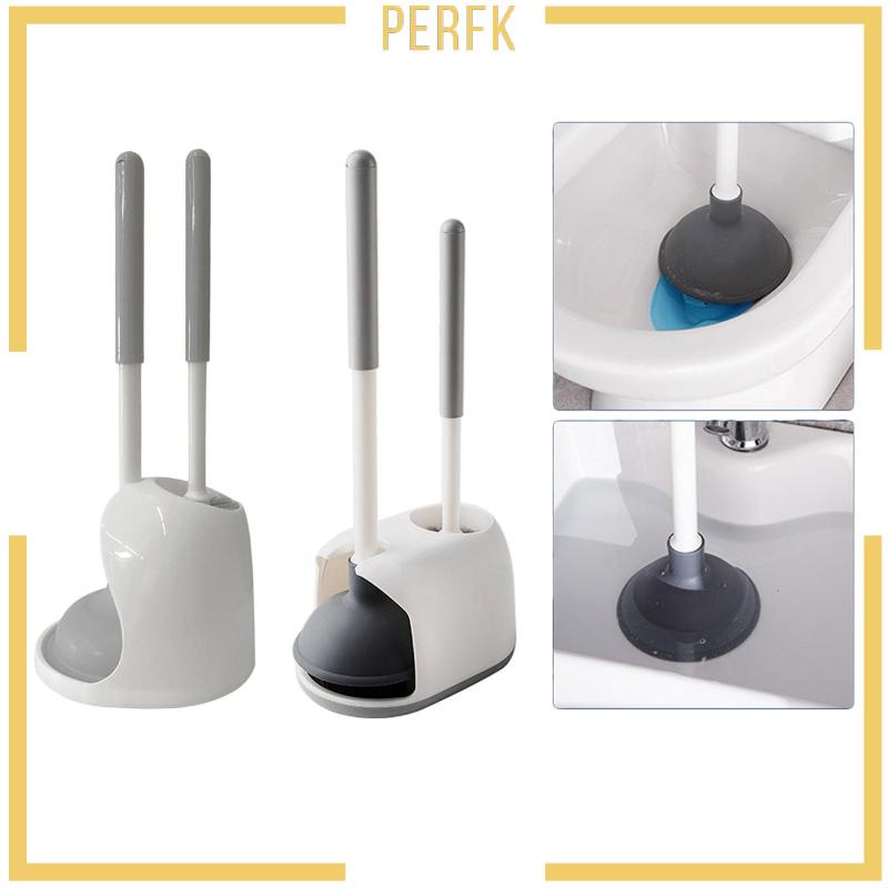 Bộ Bàn Chải Vệ Sinh Toilet 2 Trong 1 Tiện Dụng