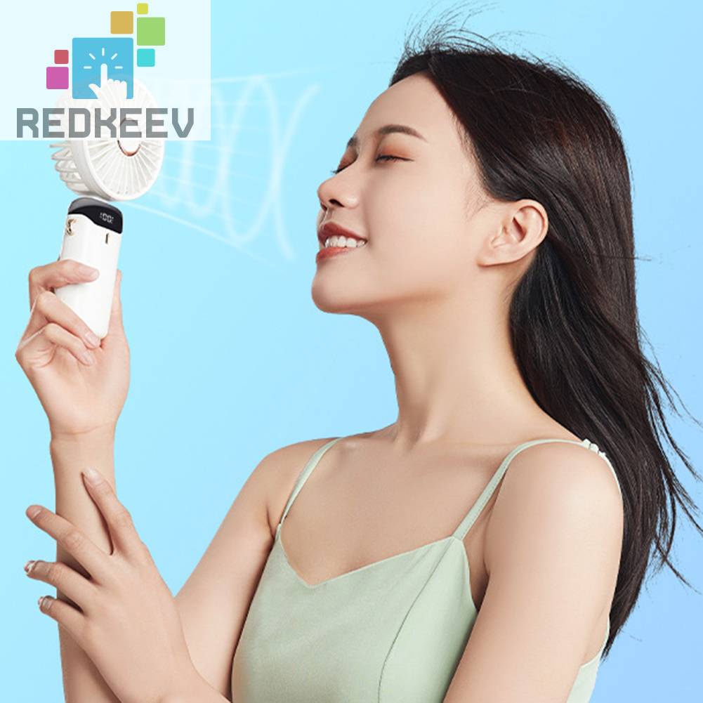 Quạt Làm Mát Mùa Hè Cầm Tay Có Thể Gập Lại Sạc Cổng USB Cho Hoạt
