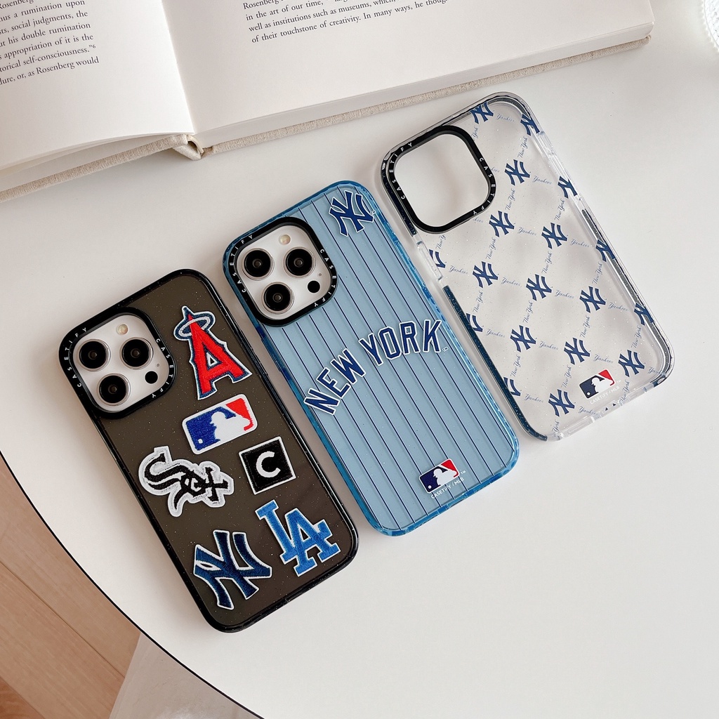 Ốp Điện Thoại In Logo MLB Thời Trang Cho iPhone 14 Pro Max 14 Pro 13 Pro Max 12 Pro Max 11 Pro Max