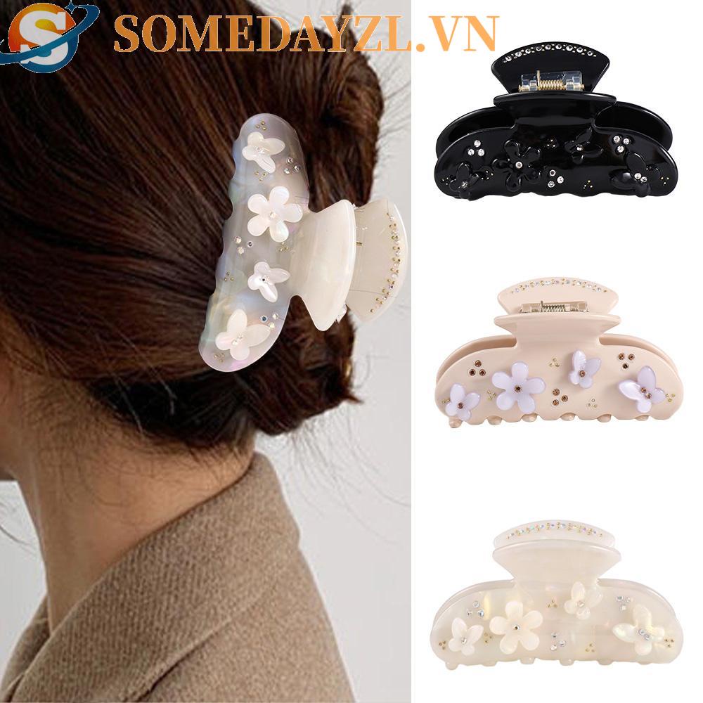 SOMEDAYZL Kẹp Tóc Hình Cá Mập Đính Kim Cương Giả Kiểu Dáng Ngọt Ngào Cho Nữ