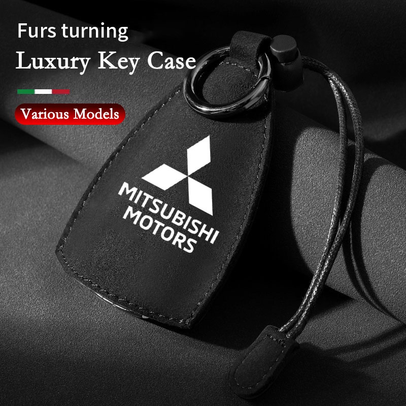 Vỏ Da Lộn Bảo Vệ Chìa Khóa Xe Hơi Mitsubishi Ralliart Mirage G4 Triton Xpander Pajero Lancer ASX Outlander Attrage