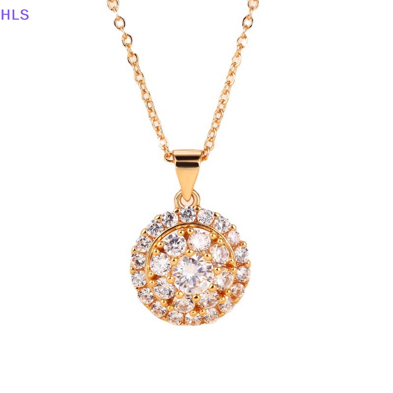 Vòng cổ Vàng Sáng Bóng Đính Đá Zircon Thời Trang Cho Nữ