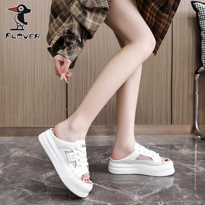 Dép Quai Ngang Đế Dày Thời Trang Mùa Hè 2023 Phong Cách Mới Cho Nữ