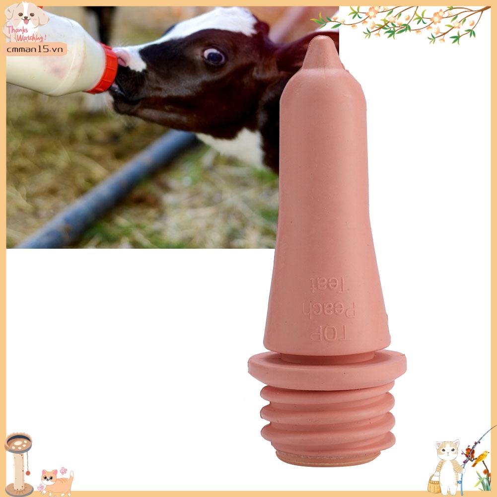 Mrbunny 1 chiếc Thức Ăn Động Vật Cung Cấp Ít Bò Bê Sữa Núm Vú Dài 10.8cm Cao Su Uống
