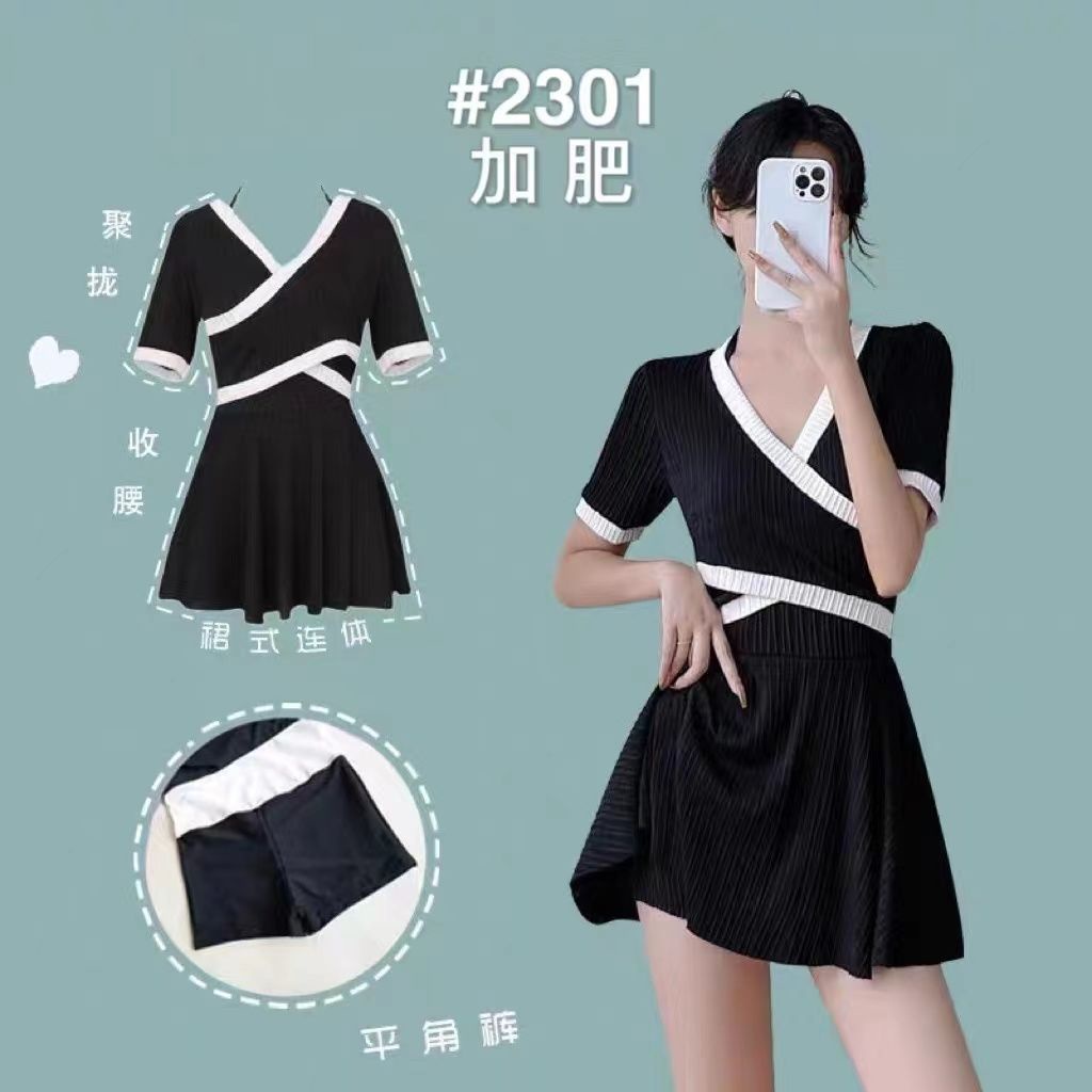 Bộ Đồ Bơi Mùa Hè Kích Thước Lớn Che Phủ Kín Đáo Cho Nữ 100kg 2023