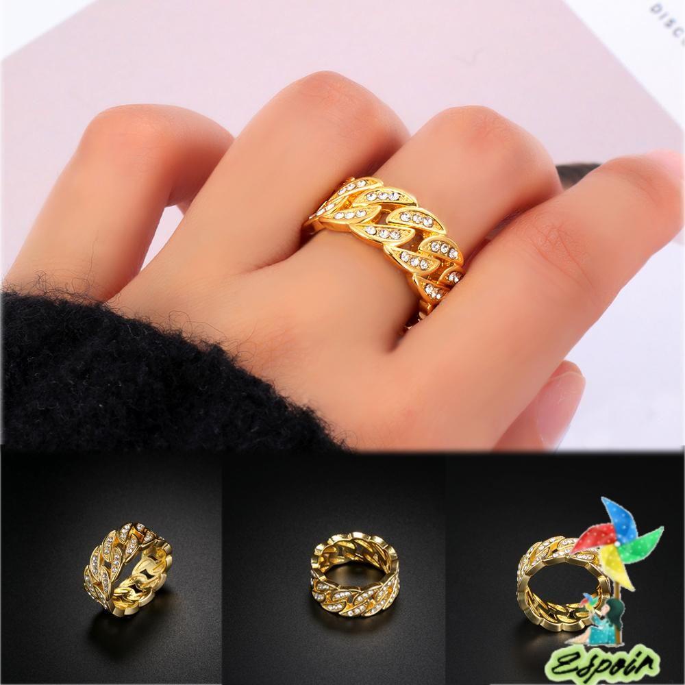 ESPO Vòng Tay Mạ Vàng Đính Đá Lấp Lánh Sang Trọng