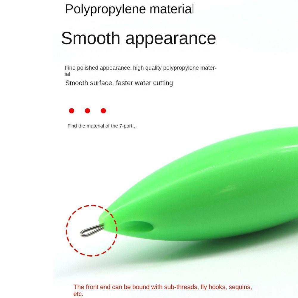 SHOUKEY Set 10 Mồi Câu Cá Giả Hình Con Ruồi Chất Lượng Cao Chậu Đựng Mồi Câu Cá Có Lỗ Dài Đục Lỗ Bay