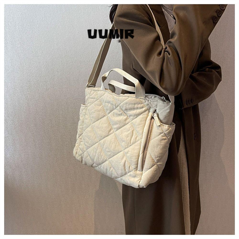 UUMIR Túi Đeo Chéo Vai Sức Chứa Lớn Bằng Vải Cotton Chần Bông Thời Trang Mùa Đông