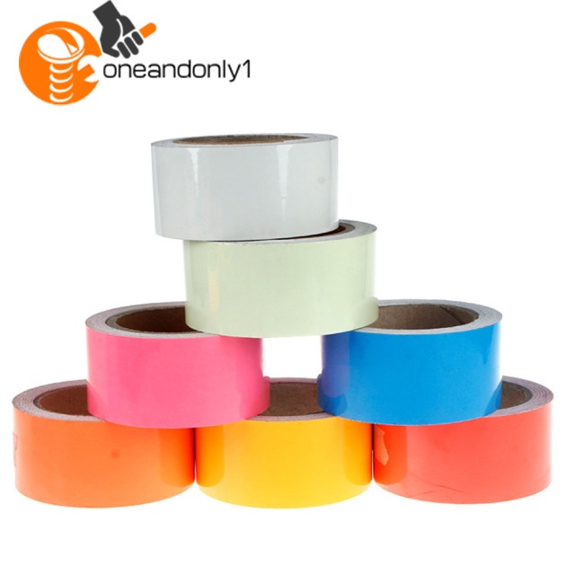 Cuộn Băng Keo Giấy Tự Dính Phản Quang Dán Đèn Xe Đạp Tháo Rời Được