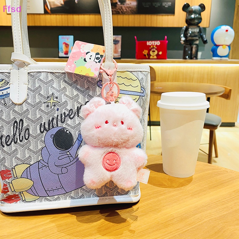 {Ffsd} Móc Khóa Đồ Chơi Nhồi Bông Mặt Hình Động Vật Hoạt Hình Sáng Tạo Làm Quà Tặng Cho Bé * Hàng Bán Chạy