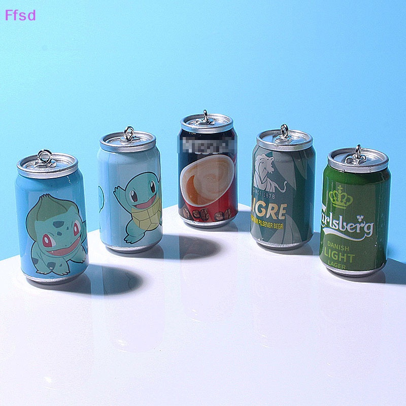 {Ffsd} 1 Móc Khóa Hình Lon Bia Mô Phỏng Trang Trí Ba Lô Mát Mẻ * Bán Chạy