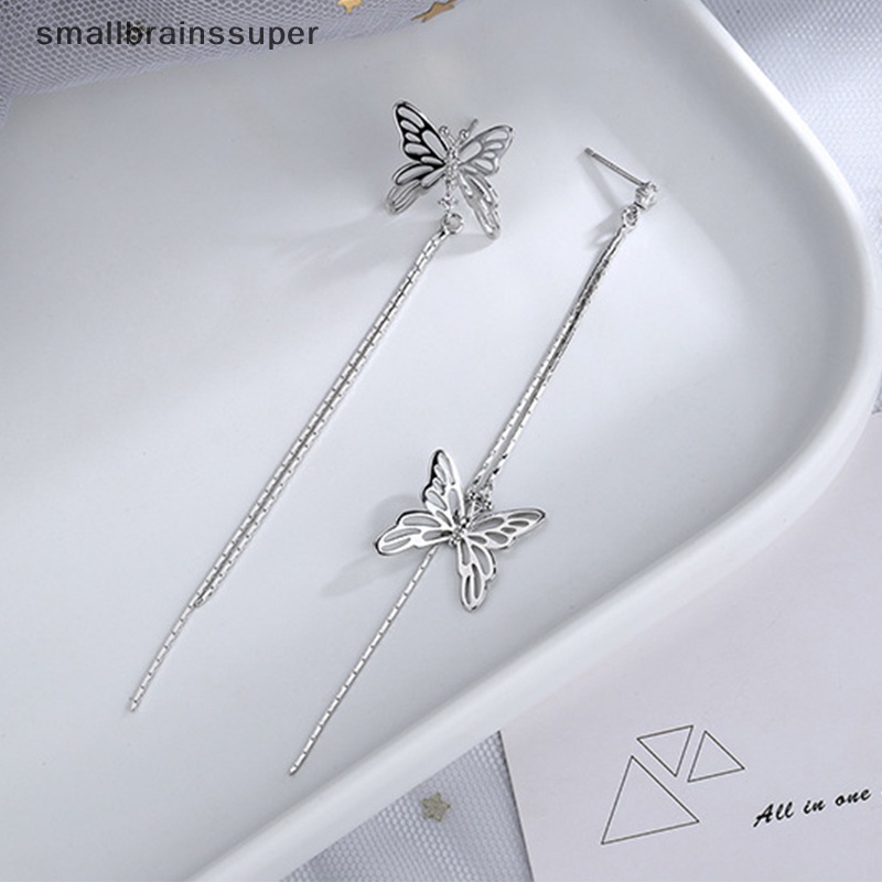 Bông Tai Dáng Dài Hình Bướm Thời Trang Dành Cho Nữ SBS