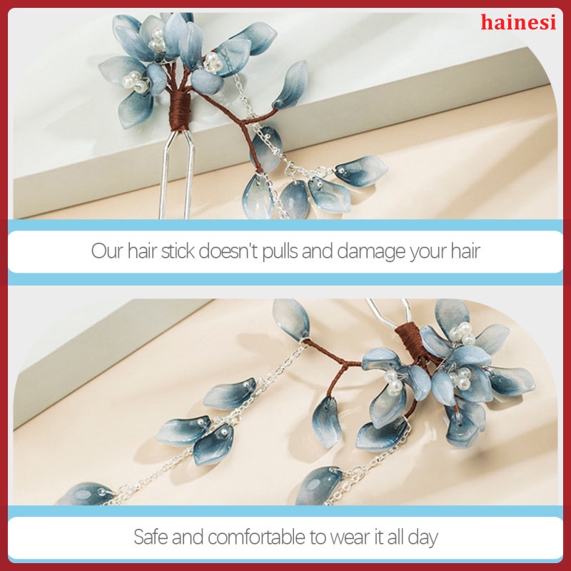 Trâm Cài Tóc Bằng Kim Loại Phối Tua Rua Phong Cách Trung Hoa Cho Nữ