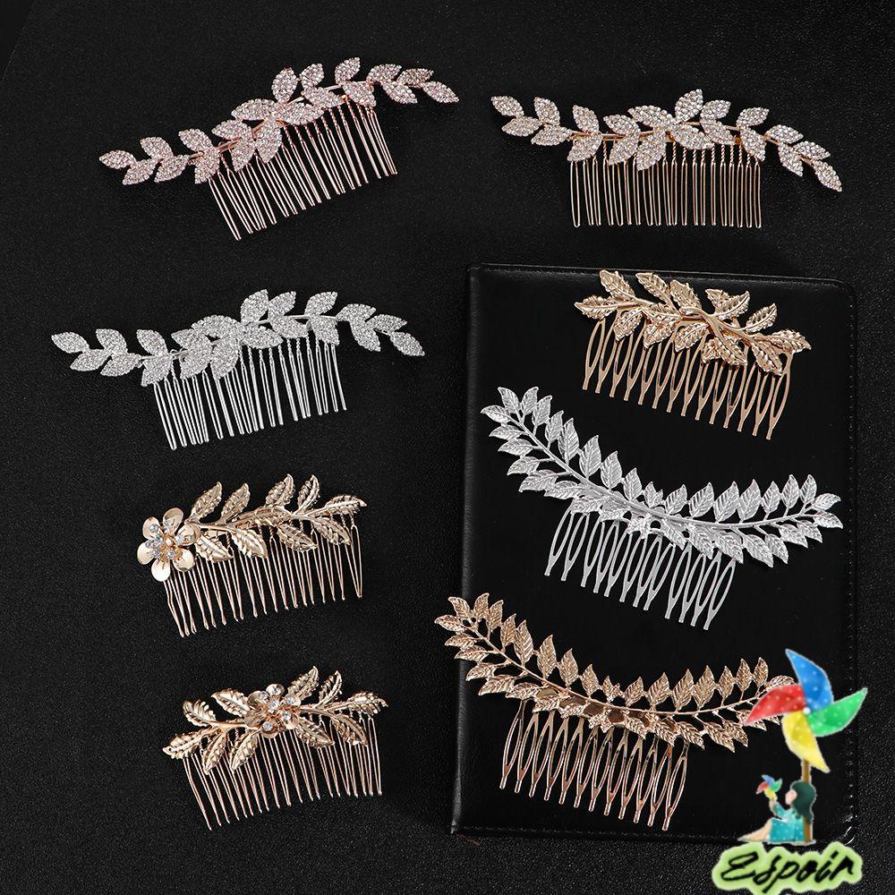 ESPO Lược Cài Tóc Cô Dâu Màu Vàng / Bạc