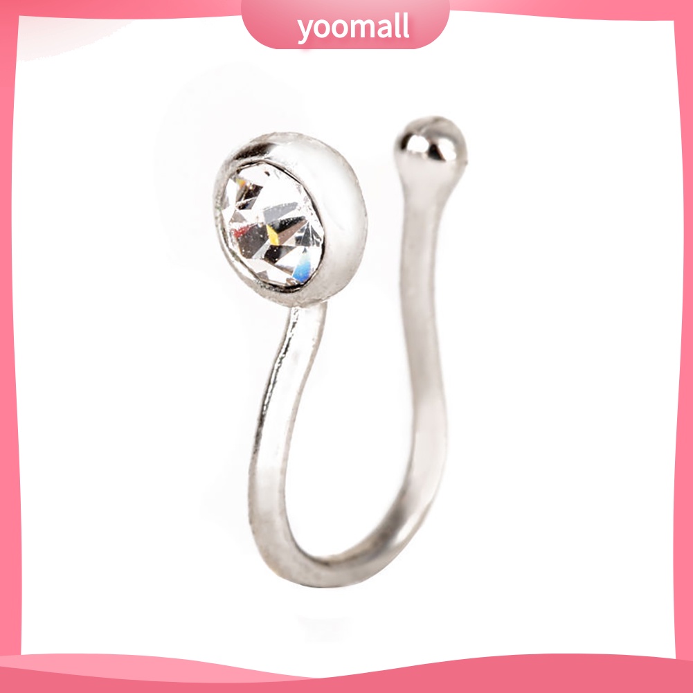 Khuyên Kẹp Mũi / Môi Không Cần Khoan Lỗ Kiểu Dáng Thời Trang