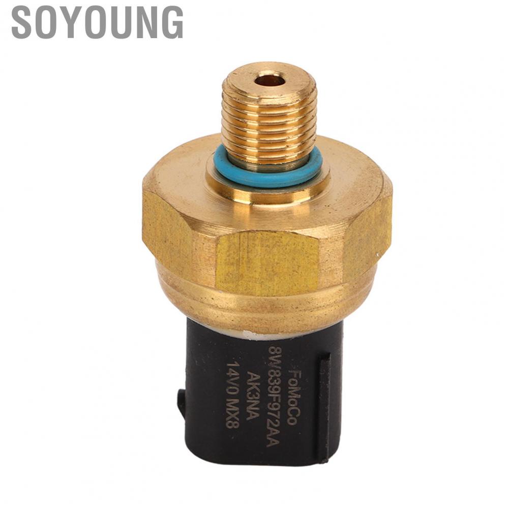 Soyoung Fuel Rail Pressure    Aging Durable Practical Copper 8W839F972AA for Car