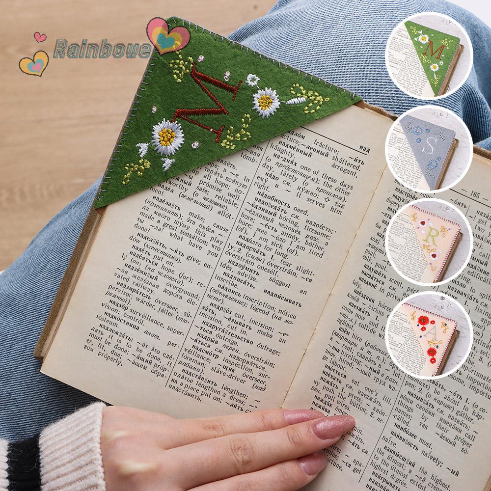 RAINBOW Bookmark Thêu Tay Thiết Kế Mới Dùng Đánh Dấu Trang Sách
