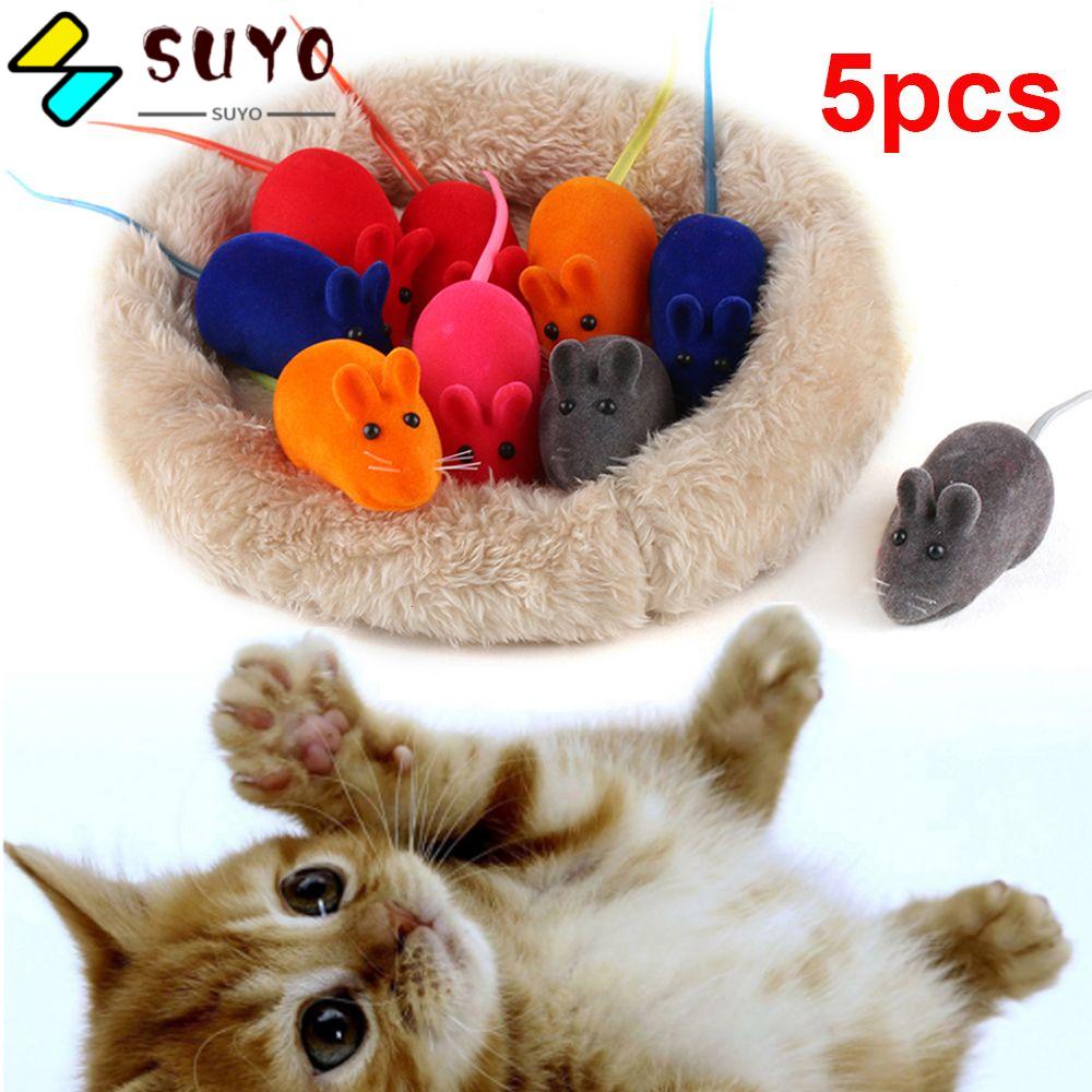 SUYO 5 Chuột Giả Phát Ra Tiếng Ồn Màu Sắc Ngẫu Nhiên