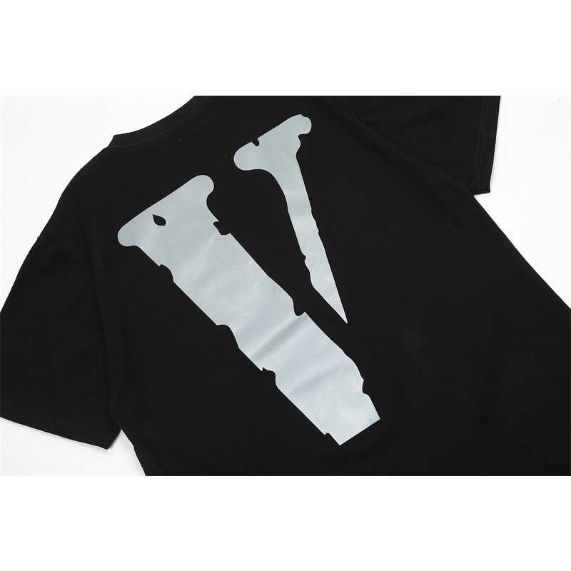 Áo Thun Tay Ngắn Cổ Tròn In Chữ Phản Quang Thời Trang Cho Nam Và Nữ