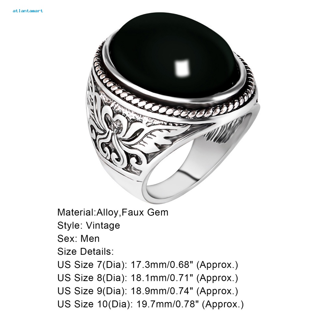 Túi Đựng Đồ Dùng Tiện Lợi Chất Lượng| Nhẫn Chạm Khắc Đính Đá Nhân Tạo Phong Cách Cổ Điển Cho Nam