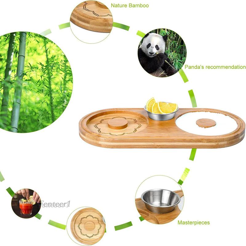 Hộp Thủy Tinh Đựng Gia Vị Bằng Gỗ Mặt Kính Cho Quán Bar / Cocktail