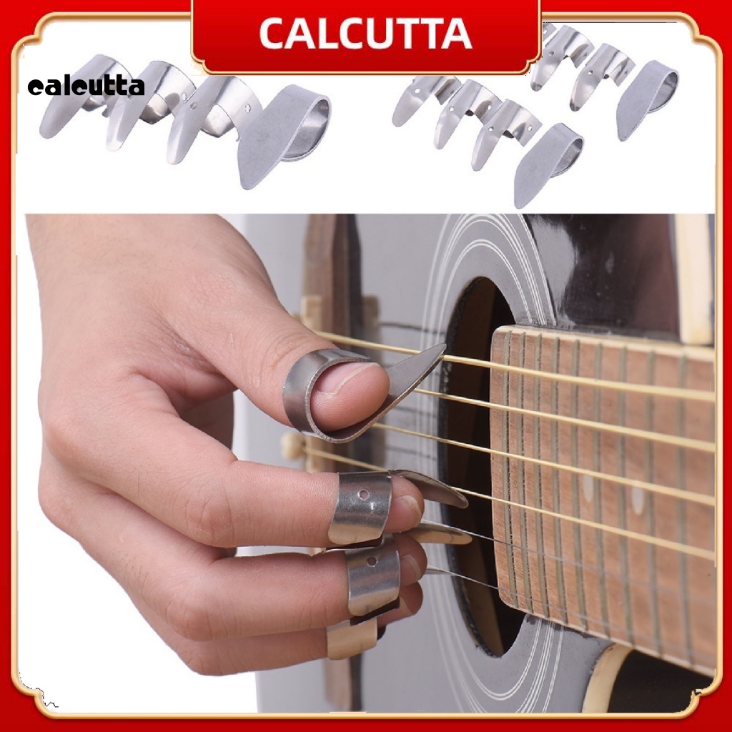 Bộ 4 Miếng Gảy Đàn Guitar Bằng Thép Không Gỉ Tiện Dụng