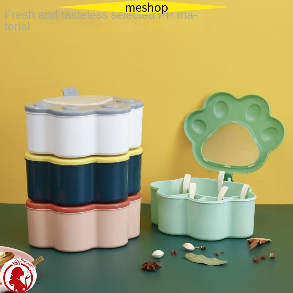 ME Hộp Đựng Gia Vị Sáu Ngăn Hình Móng Vuốt Mèo Cho Nhà Bếp