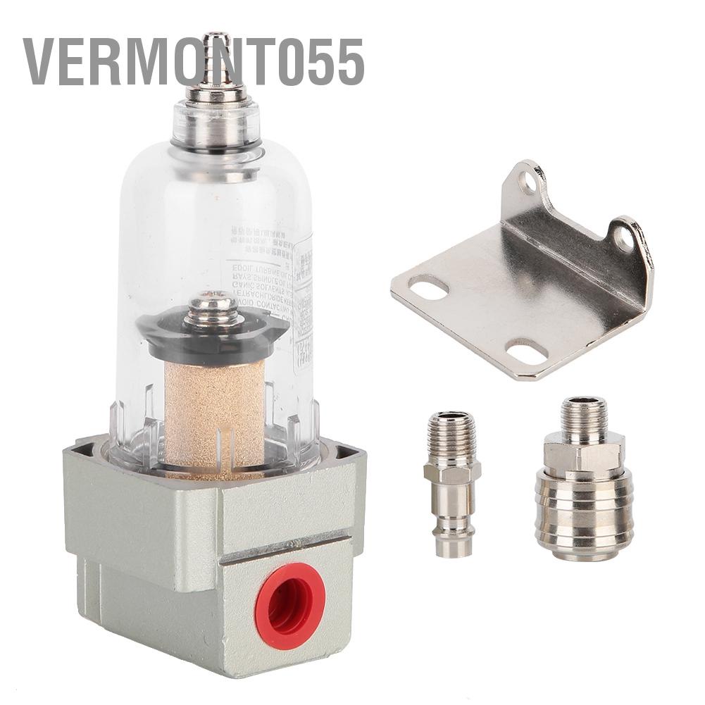 Vermont055 Bộ lọc khí nén tách nước dầu Bao gồm Khớp nối nhanh 1/4"