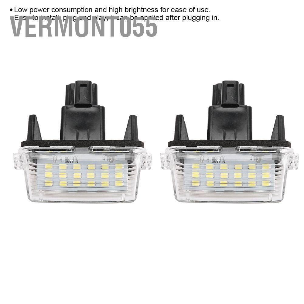 Vermont055 1 Cặp Đèn LED Biển Số Ánh Sáng Phù Hợp Cho Xe Toyota Corolla 2014