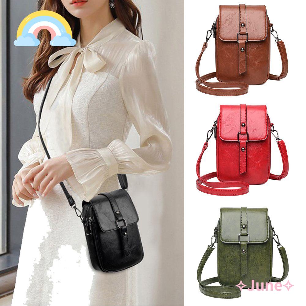 JUNE Túi Đeo Chéo Ví Nữ Thời Trang