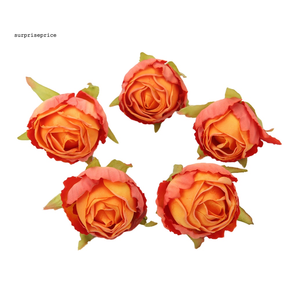 Bộ 5 Bông Hoa Hồng Bằng Vải Dùng Trang Trí DIY