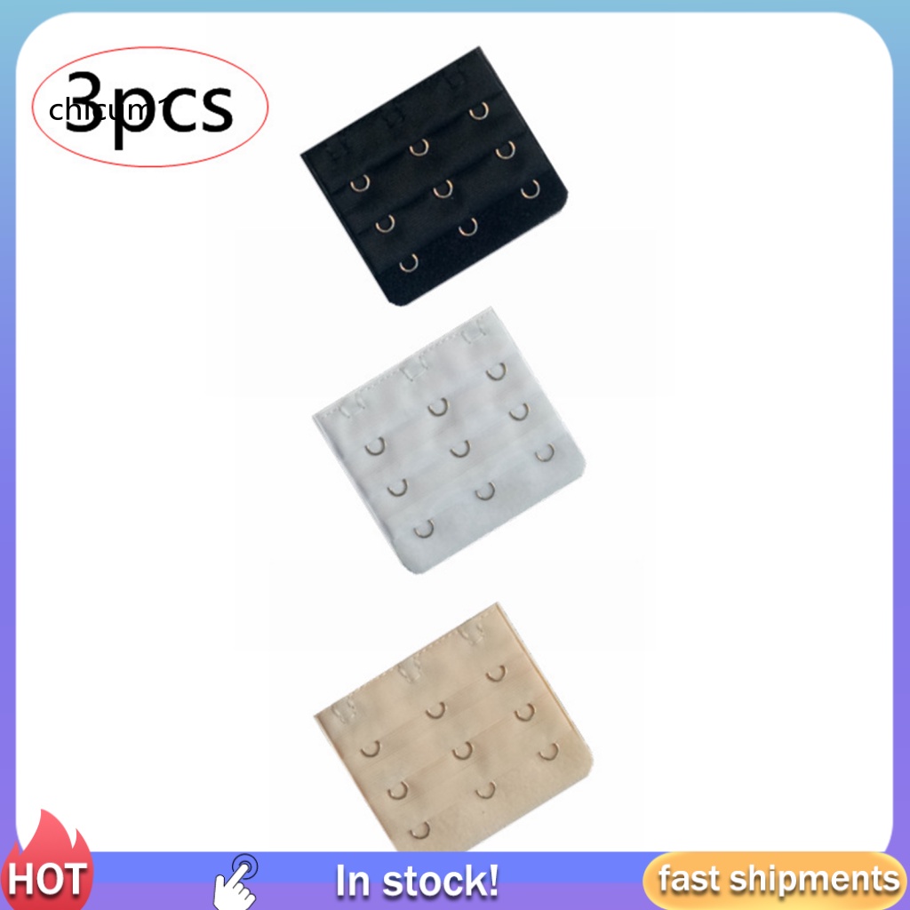 Set 3 Móc Nới Rộng Dây Áo Ngực 2 / 3 / 4 Tiện Lợi
