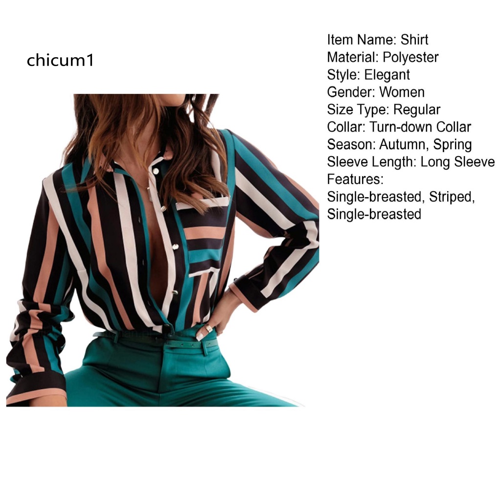 Áo Sơ Mi Tay Dài Kẻ Sọc In Họa Tiết Ngựa Vằn Quyến Rũ Thời Trang Mùa Thu Cho Nữ