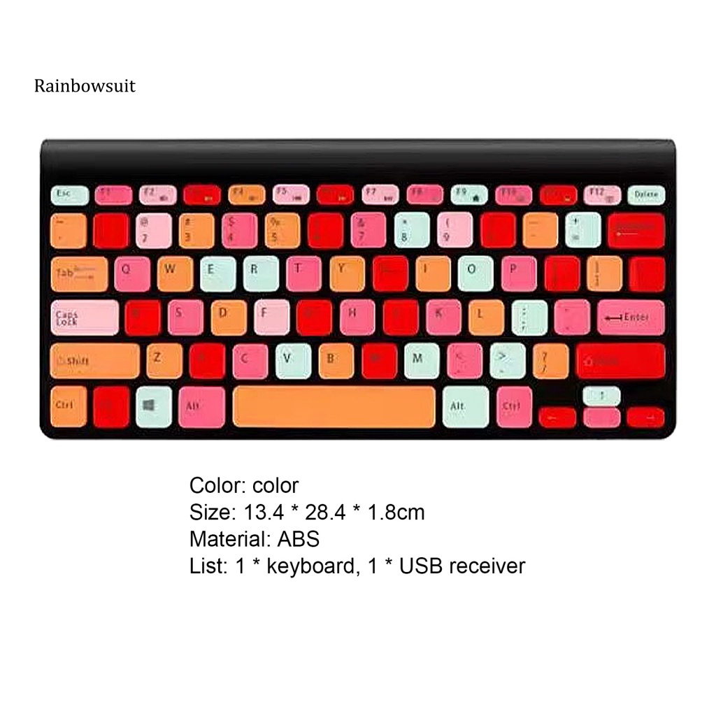 Bàn Phím Không Dây Mini 78 Phím Siêu Mỏng 24GHz