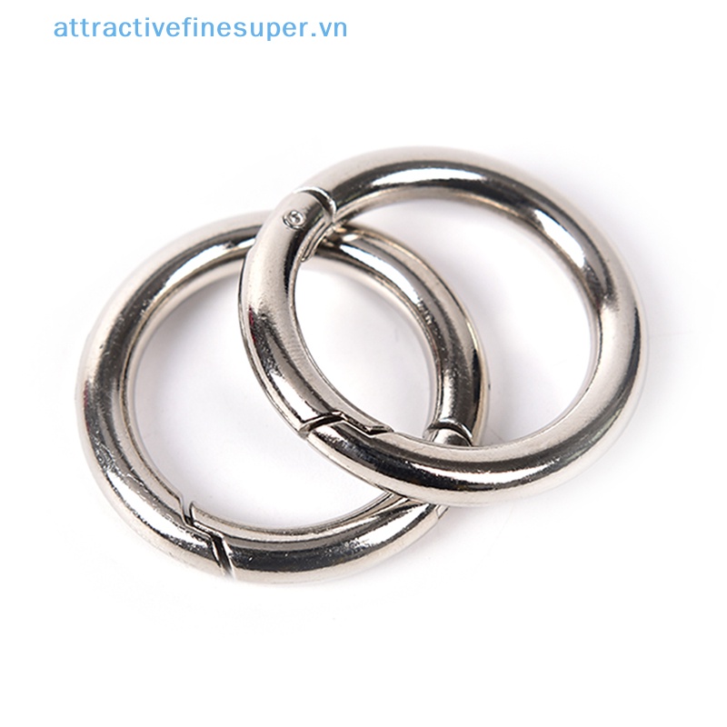 Afs Set 5 Móc Khóa Tròn Bằng Kim Loại 35mm