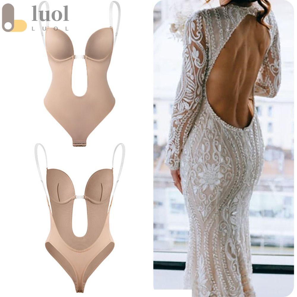 LUOL Đầm Lót Định Hình Cơ Thể Hở Lưng Quyến Rũ Dành Cho Nữ