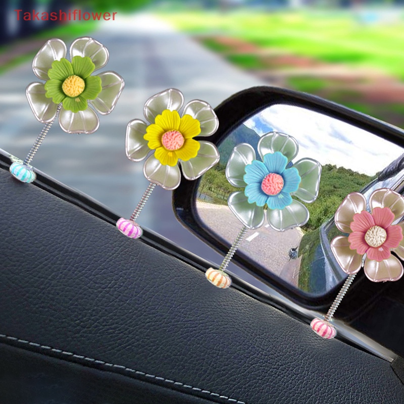 [TakashiflowerV] Hoa Lắc Đầu Mini Trang Trí Nội Thất Xe Hơi