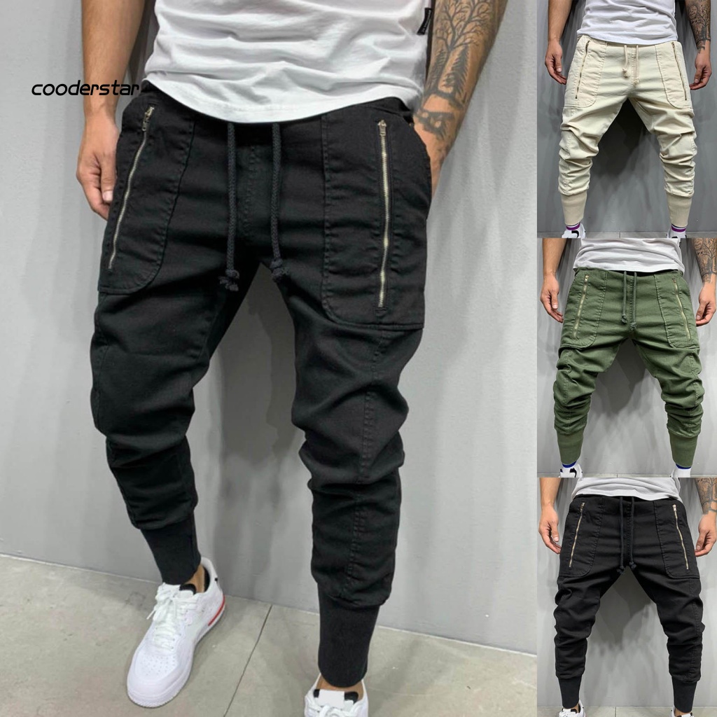 Quần Dài Thể Thao Rút Dây Màu Trơn Thời Trang Cho Nam