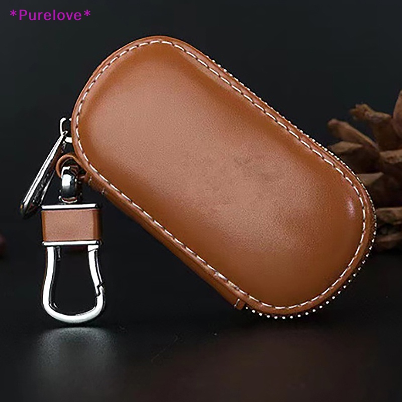 Ví Da Đựng Chìa Khóa Xe Hơi Có Khóa Kéo Tiện Dụng Cho Nam Và Nữ Mới