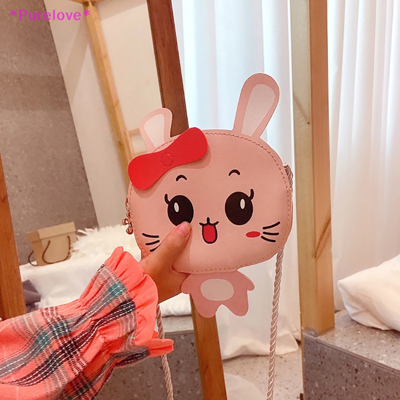 Túi Da PU Đeo Chéo Mini In Họa Tiết Hoạt Hình Dễ Thương Cho Bé Gái Mới