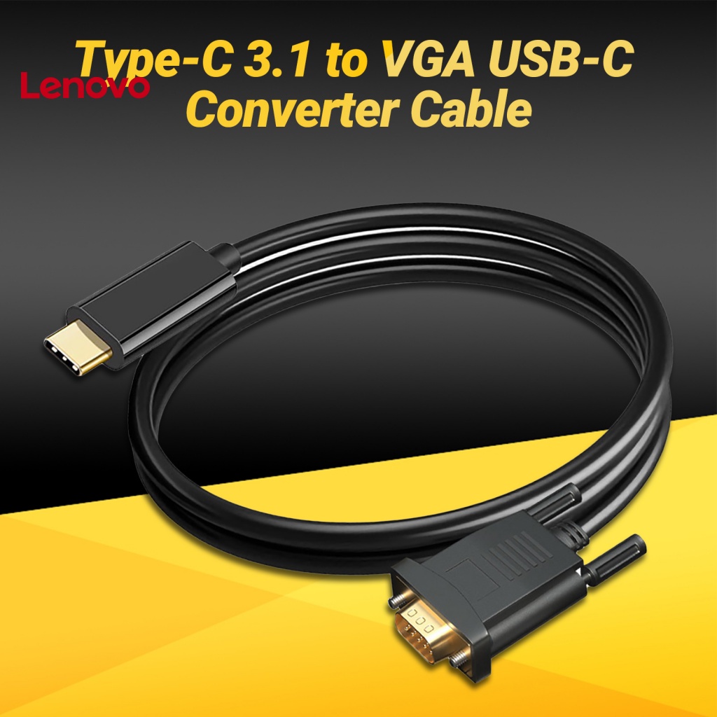 Cáp ChuyểN ĐổI 18m VGA Mini Độ Phân GiảI Cao 1080P Type-C 31 Sang VGA USB-C Cho MáY ChiếU