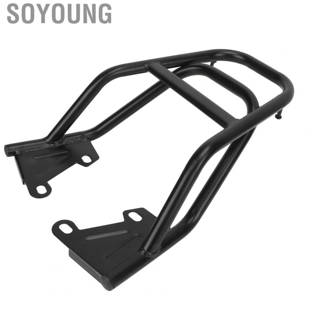 Soyoung Motorcycle Rear Handrail Rack Luggage Box Holder Iron Black Replacement for Grom MSX125 M3 Case Carrier