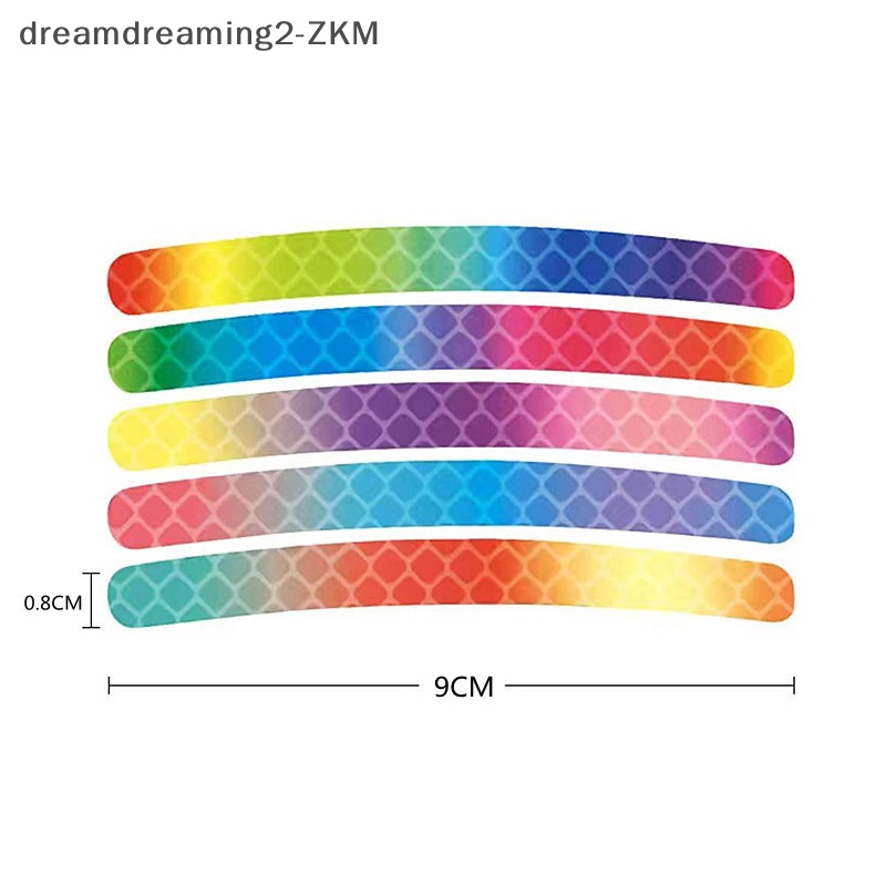 [Dreaming] Bộ 20 Miếng Dán Phản Quang Trang Trí Trục Bánh Xe Hơi / Xe Máy [zkm]
