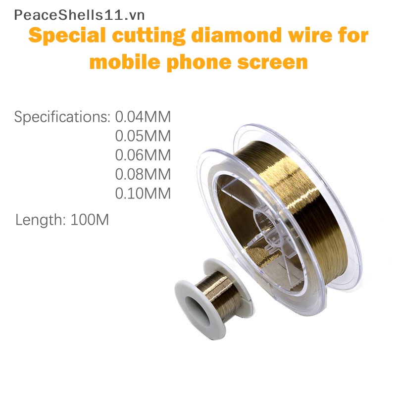 Cuộn Dây Thép Hợp Kim 100M 0.04 0.05 0.06 0.08 0.1MM Sửa Chữa Màn Hình LCD / Điện Thoại