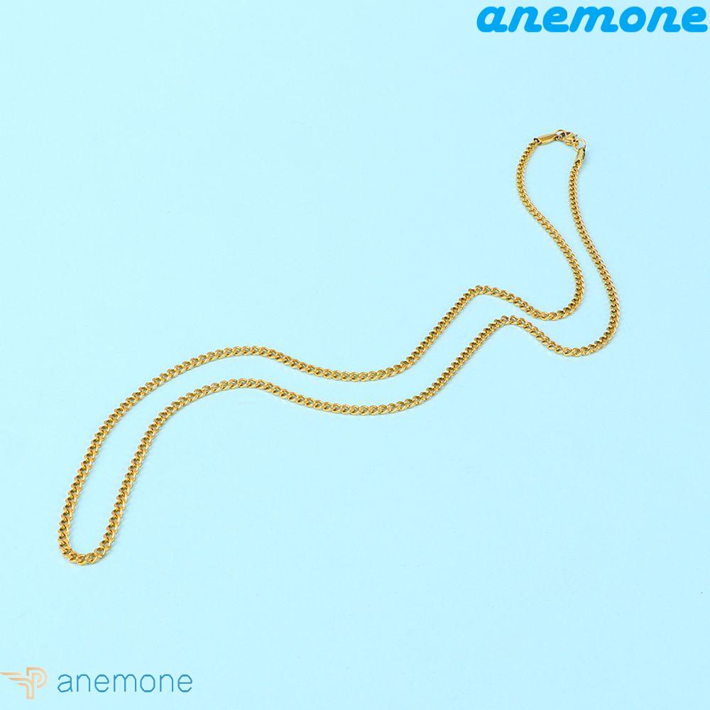 ANEMONE Vòng cổ Đồng Unisex Mạ Miami Cuba