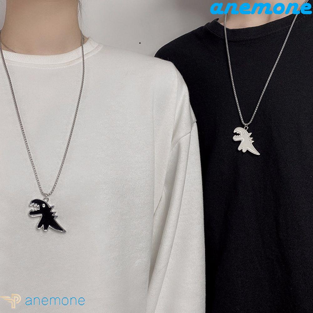 ANEMONE Vòng cổ Hợp Kim Mặt Hình Khủng Long Thời Trang Hàn Quốc Cho Nam Nữ